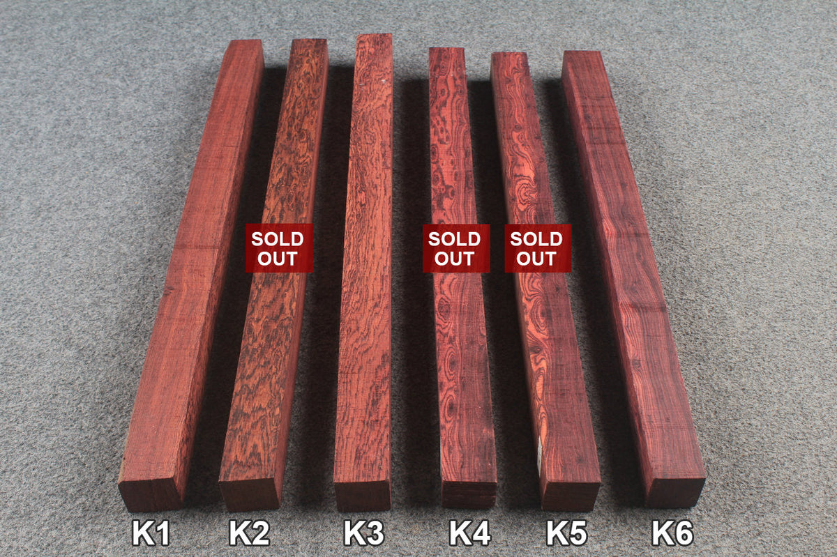 kingwood square pool cues butt turning blanks WOODS CUES