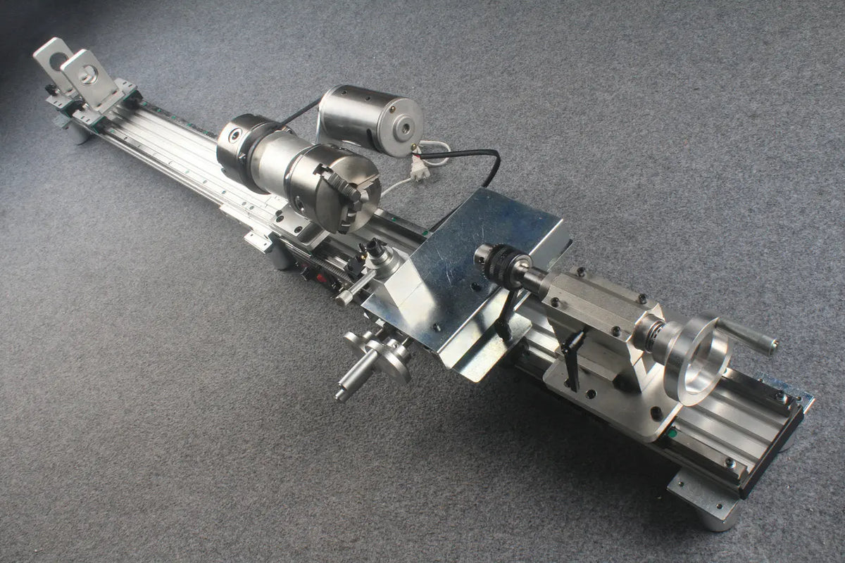 snooker and pool cue tip repair & maintenance lathe double chucks / rails WOODS CUES