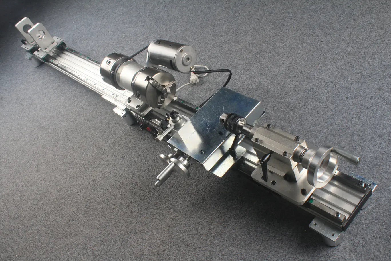 snooker and pool cue tip repair & maintenance lathe double chucks / rails WOODS CUES