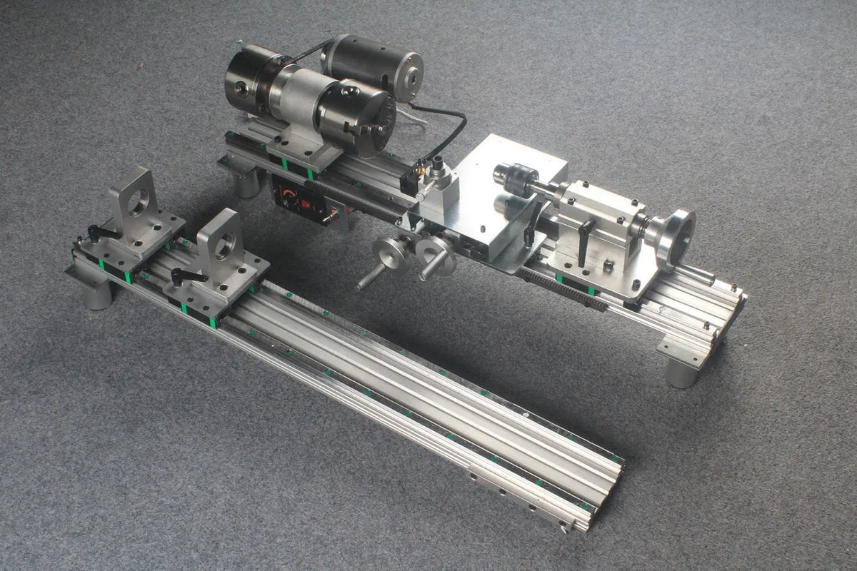 snooker and pool cue tip repair & maintenance lathe double chucks / rails WOODS CUES