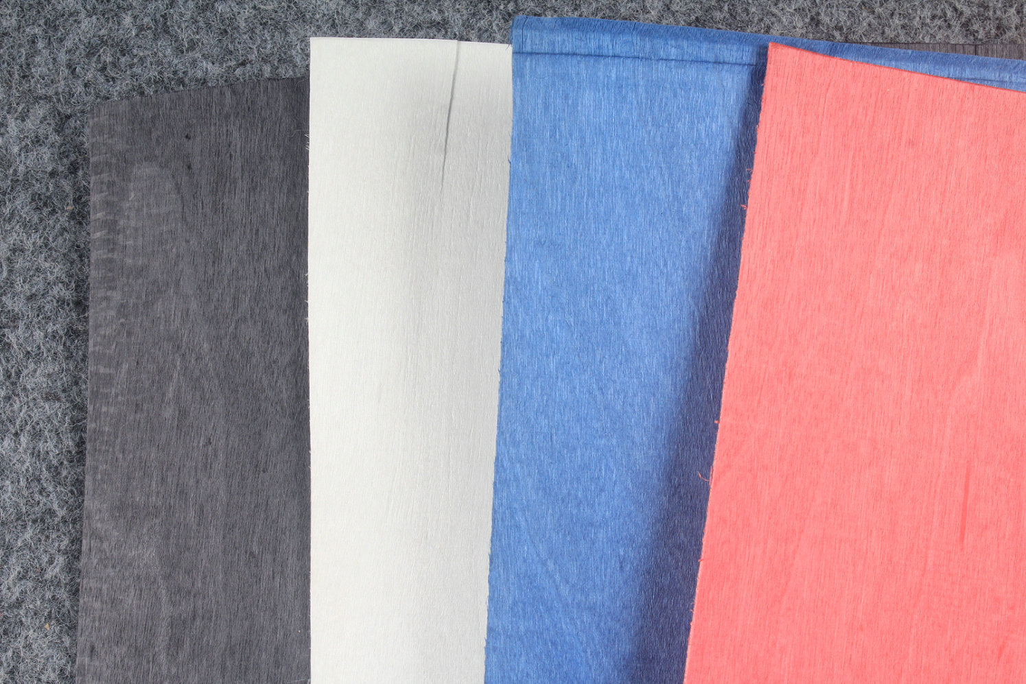 various colored maple veneers for cue making - 1 mm thickness -6 sheets of 38 x20 CM