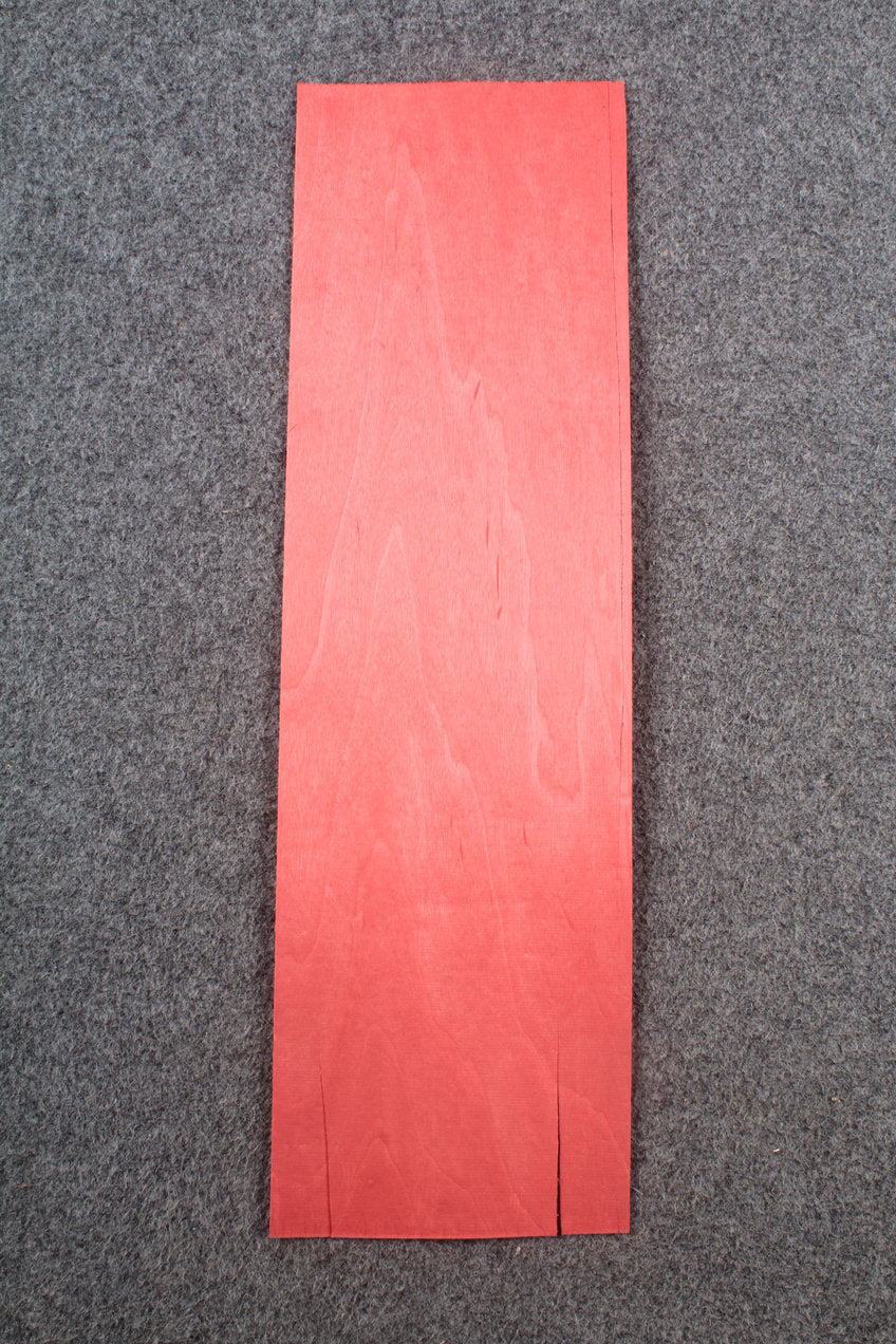 various colored maple veneers for cue making - 1 mm thickness -6 sheets of 38 x20 CM
