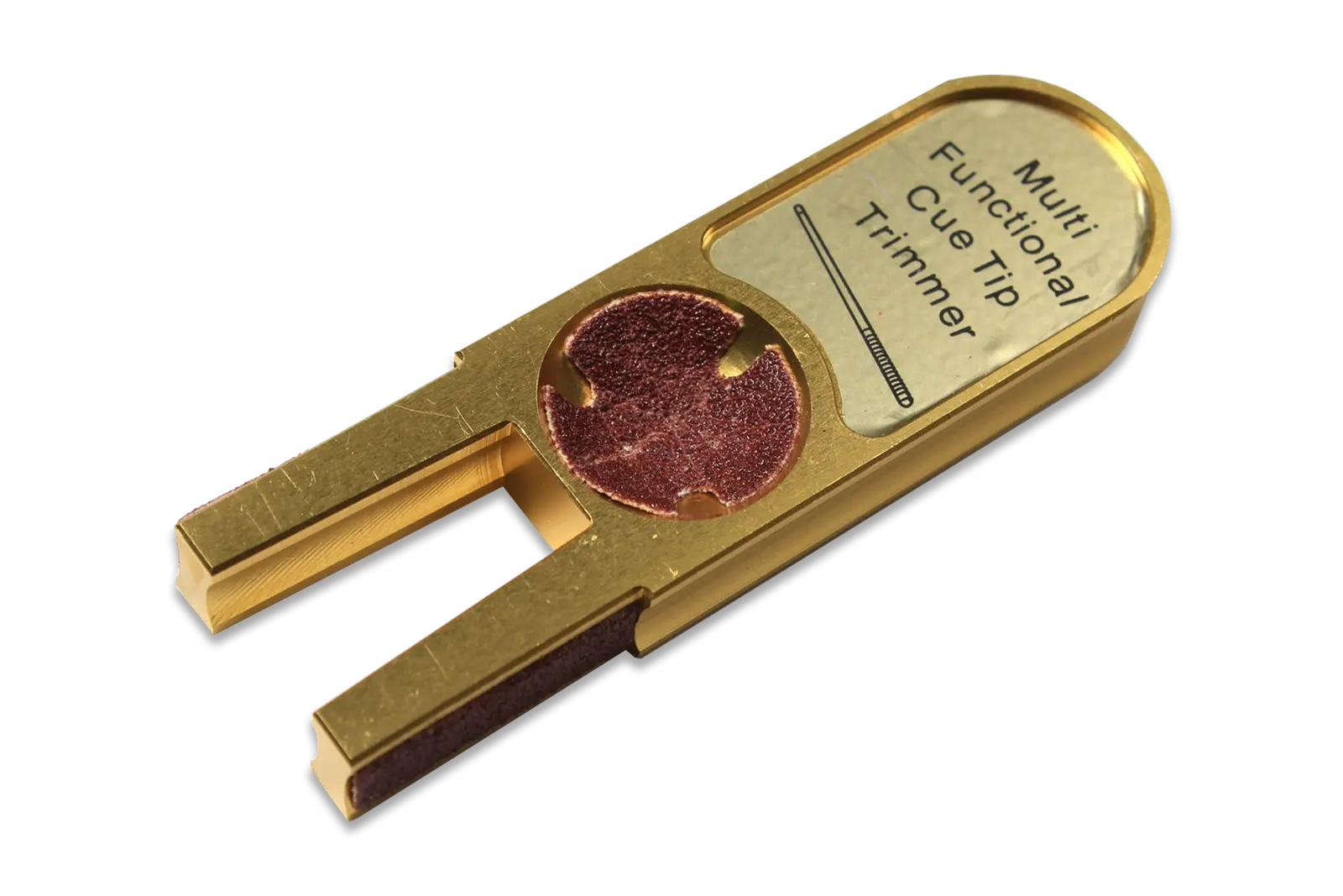 muti-functional u-shape billiards pool cue tip trimmers burnisher repairer tool