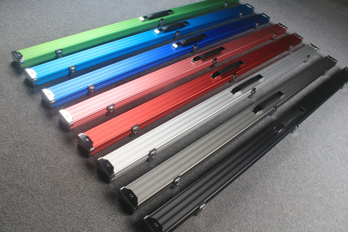 one piece professional aluminium lockable cue case