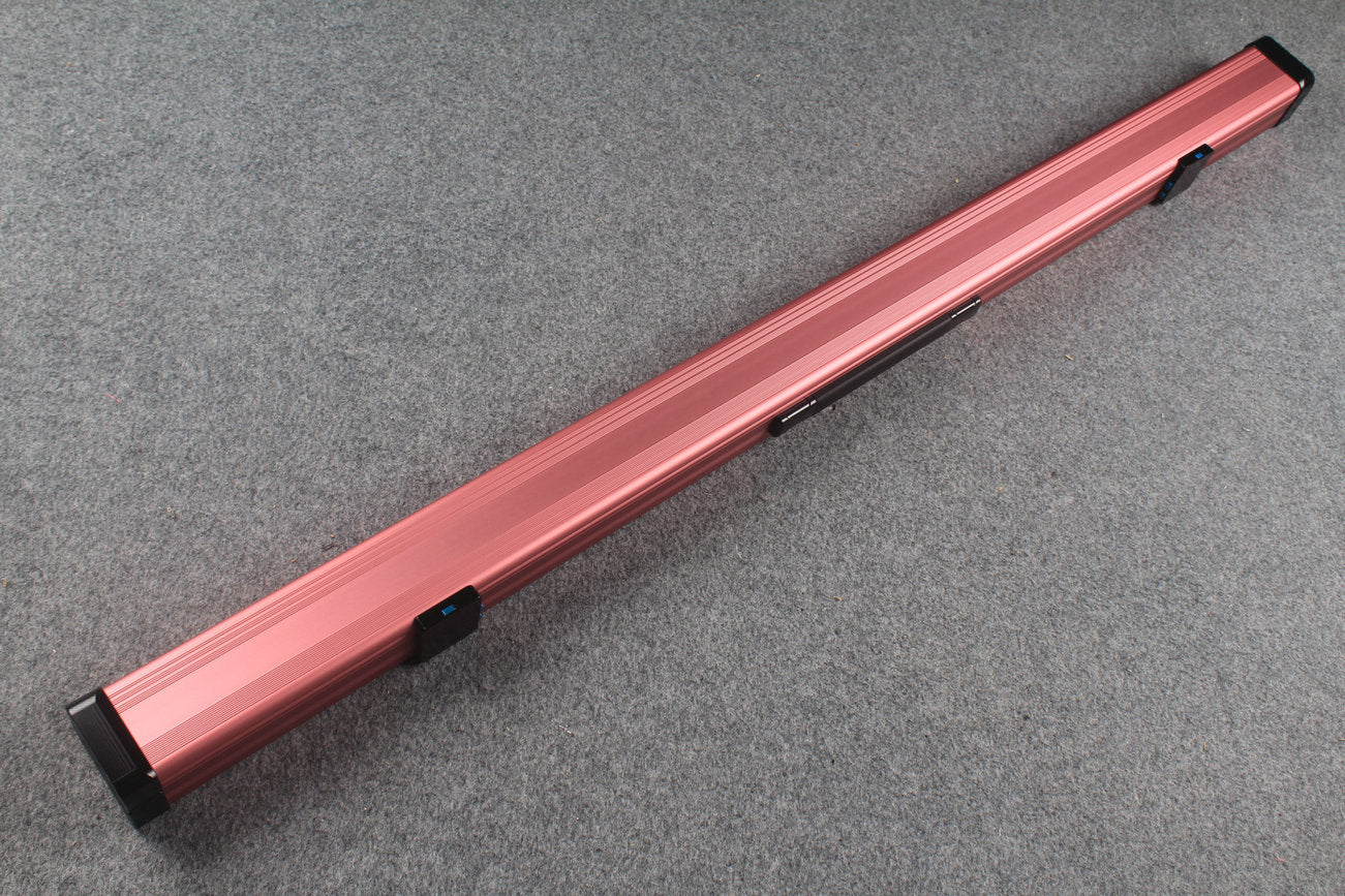 3/4 Premium Aluminium Snooker Cue Case – 2 Slots, Adjustable 120.5/124.8cm Interior