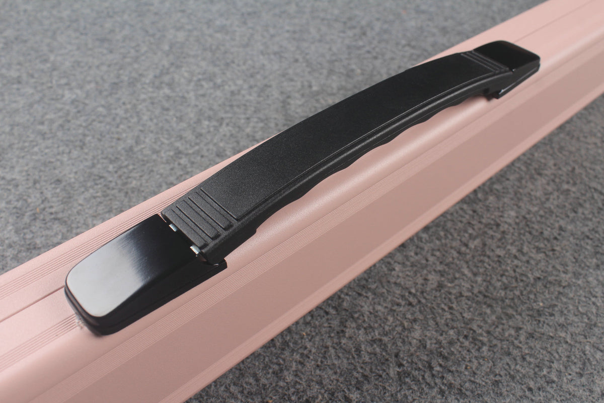 one piece aluminium lockable cue case – 2 Slots（chalk area inside）