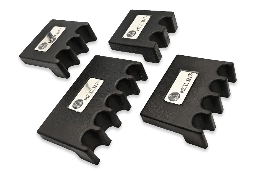 portable pool cue holder/billiard cue rack - black