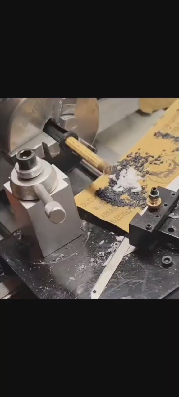 snooker and pool cue tip repair & maintenance lathe double chucks / rails