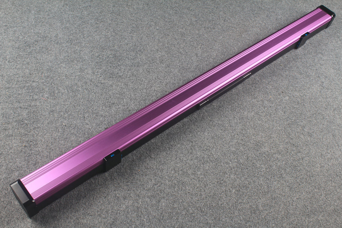 3/4 Premium Aluminium Snooker Cue Case – 2 Slots, Adjustable 120.5/124.8cm Interior