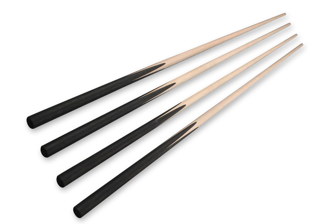 raw snooker cue ,half finish maple cue blank WOODS CUES