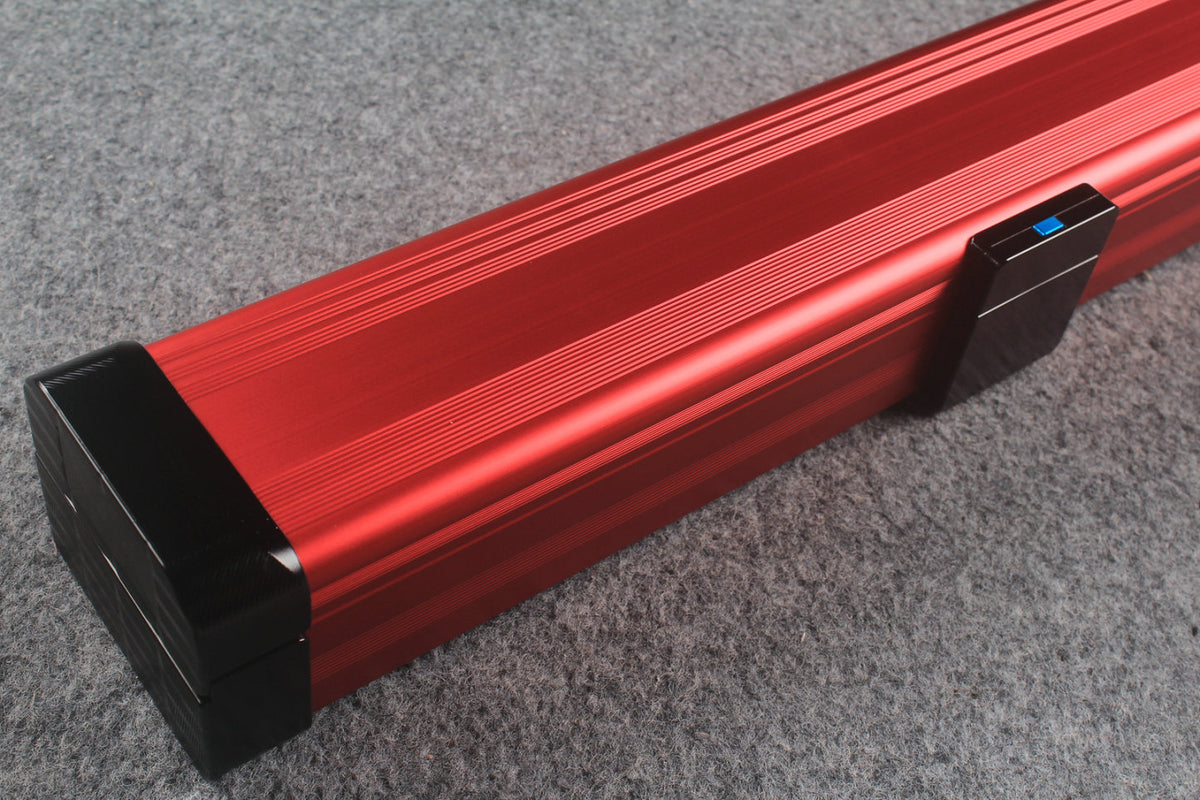 3/4 Premium Aluminium Snooker Cue Case – 2 Slots, Adjustable 120.5/124.8cm Interior