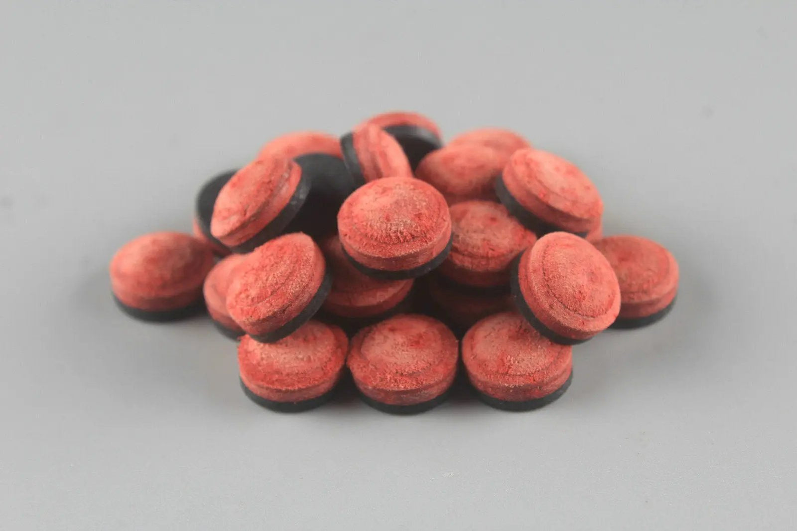 11 mm Woods Cues Tips Pig Skin Layered Tips - Red WOODS CUES