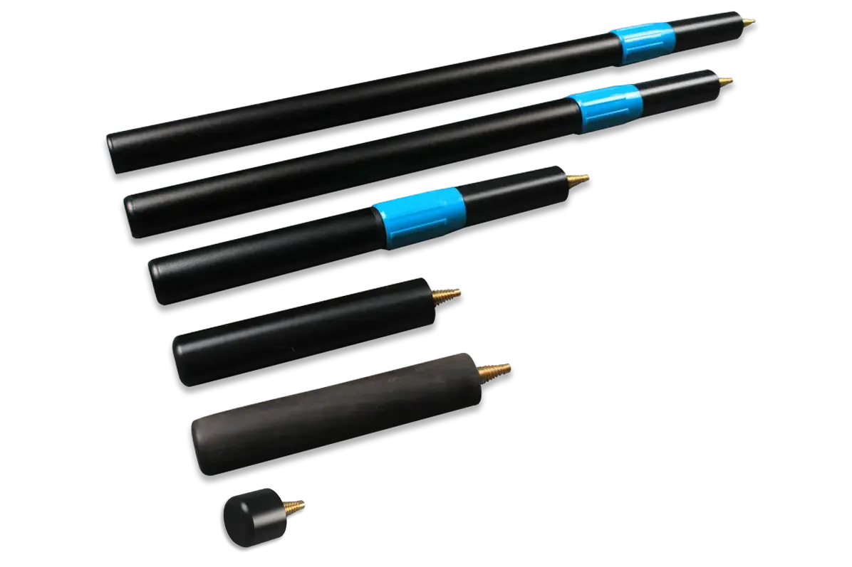 robert osborne cues telescopic extension, mini butt - various length WOODS CUES