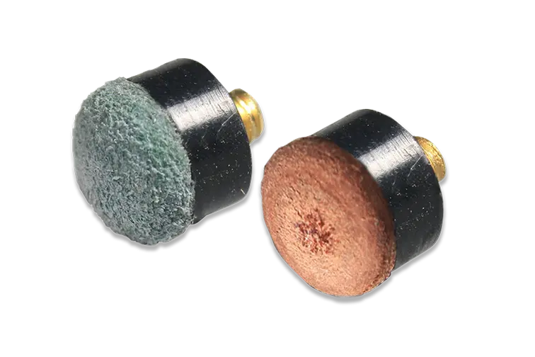 Screw On Cue Tips for 9,10, 11, 12 ,13 mm Brass Ferrule Pool or Snooker Cues WOODS CUES
