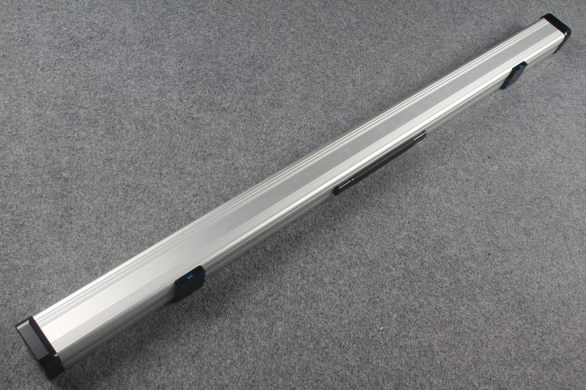 3/4 Premium Aluminium Snooker Cue Case – 2 Slots, Adjustable 120.5/124.8cm Interior