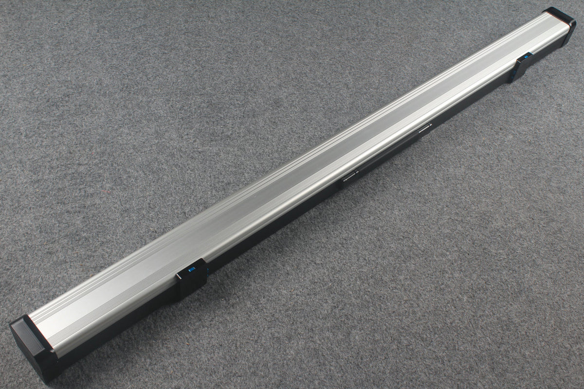 3/4 Premium Aluminium Snooker Cue Case – 2 Slots, Adjustable 120.5/124.8cm Interior