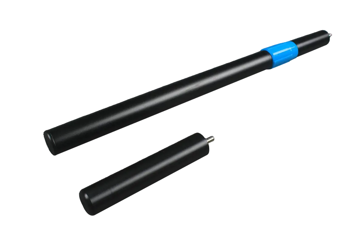 snooker cues telescopic extension, mini butt- steel joint WOODS CUES