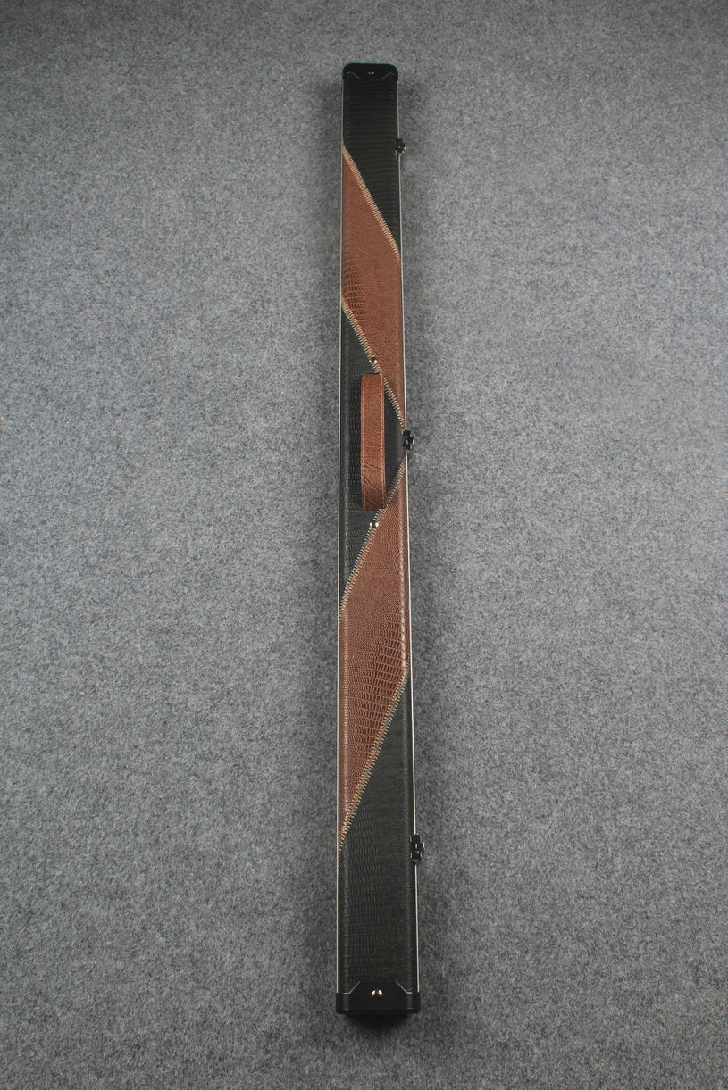 3/4 leather case aluminium construction with 2 slots ~halo style