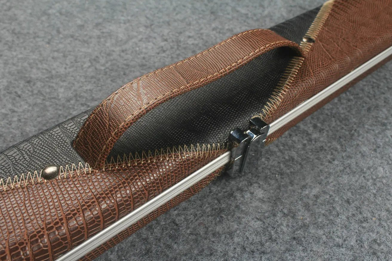3/4 leather case aluminium construction with 2 slots ~halo style WOODS CUES