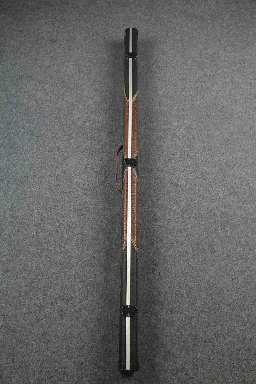 3/4 leather case aluminium construction with 2 slots ~halo style WOODS CUES