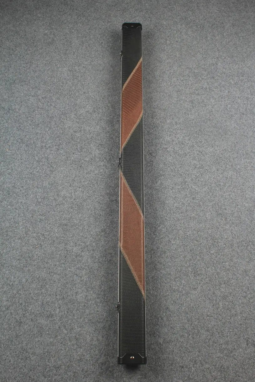 3/4 leather case aluminium construction with 2 slots ~halo style WOODS CUES