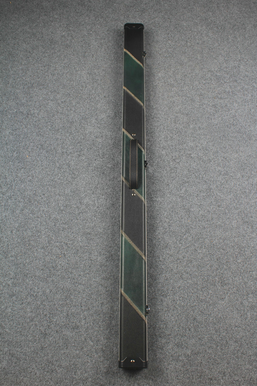 3/4 leather case aluminium construction with 2 slots ~halo style