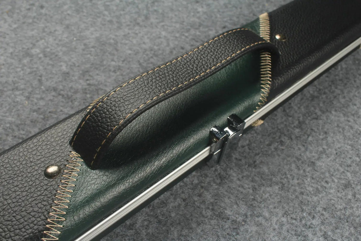 3/4 leather case aluminium construction with 2 slots ~halo style WOODS CUES