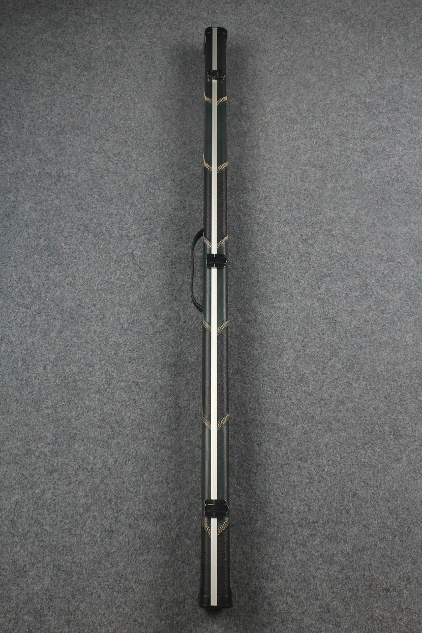 3/4 leather case aluminium construction with 2 slots ~halo style