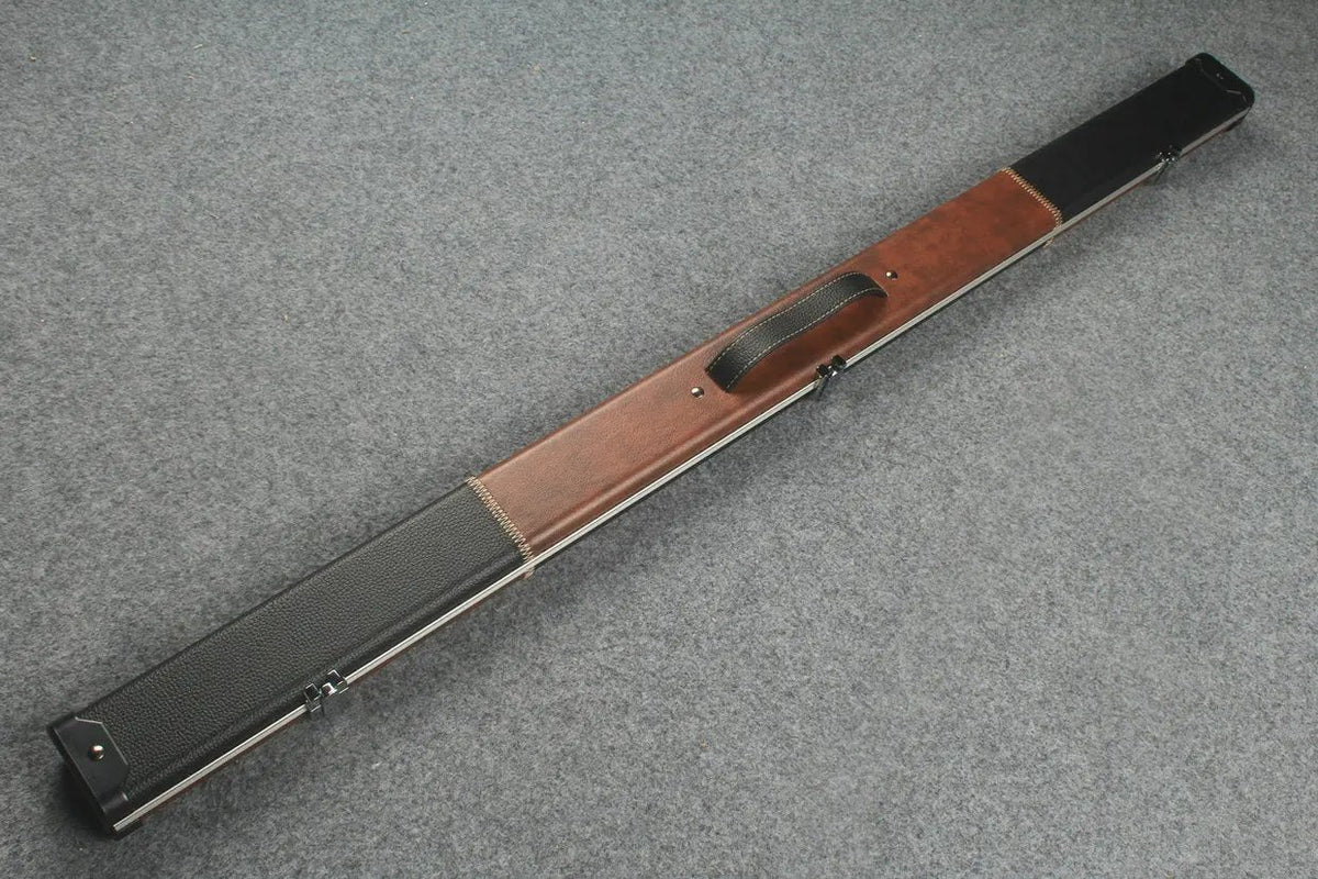 3/4 leather case aluminium construction with 2 slots ~halo style WOODS CUES