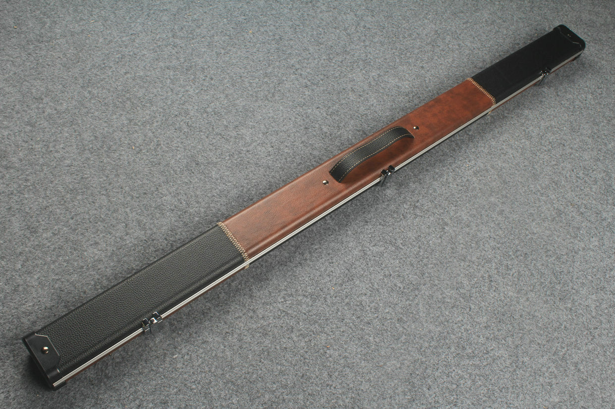 3/4 leather case aluminium construction with 2 slots ~halo style