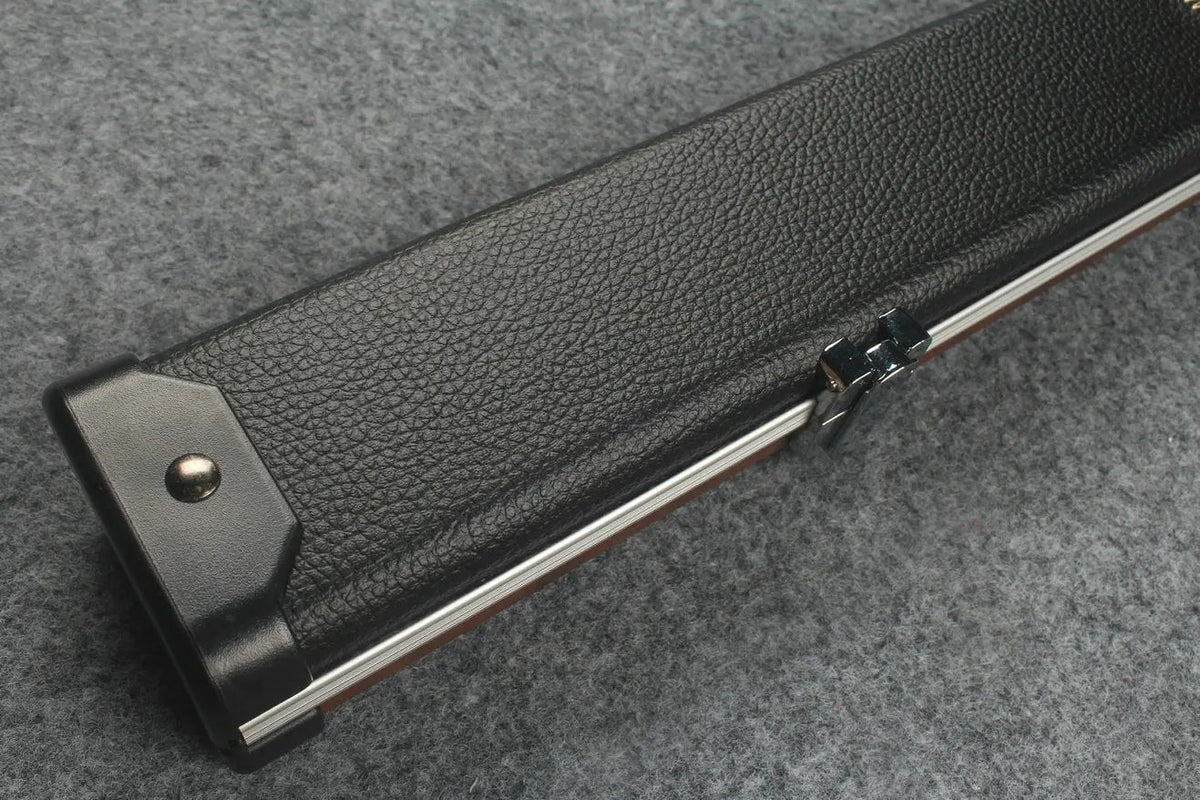 3/4 leather case aluminium construction with 2 slots ~halo style WOODS CUES