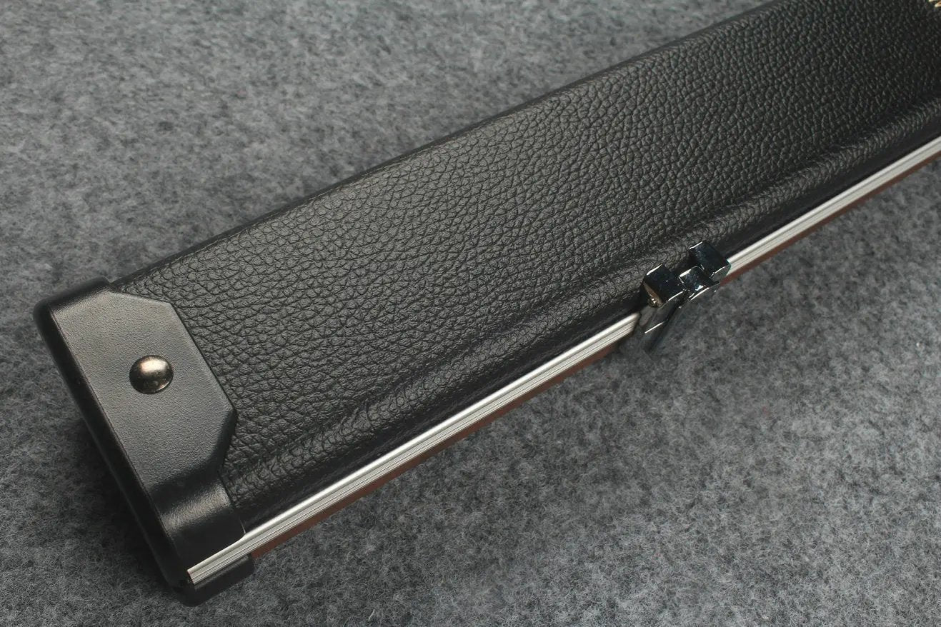 3/4 leather case aluminium construction with 2 slots ~halo style WOODS CUES