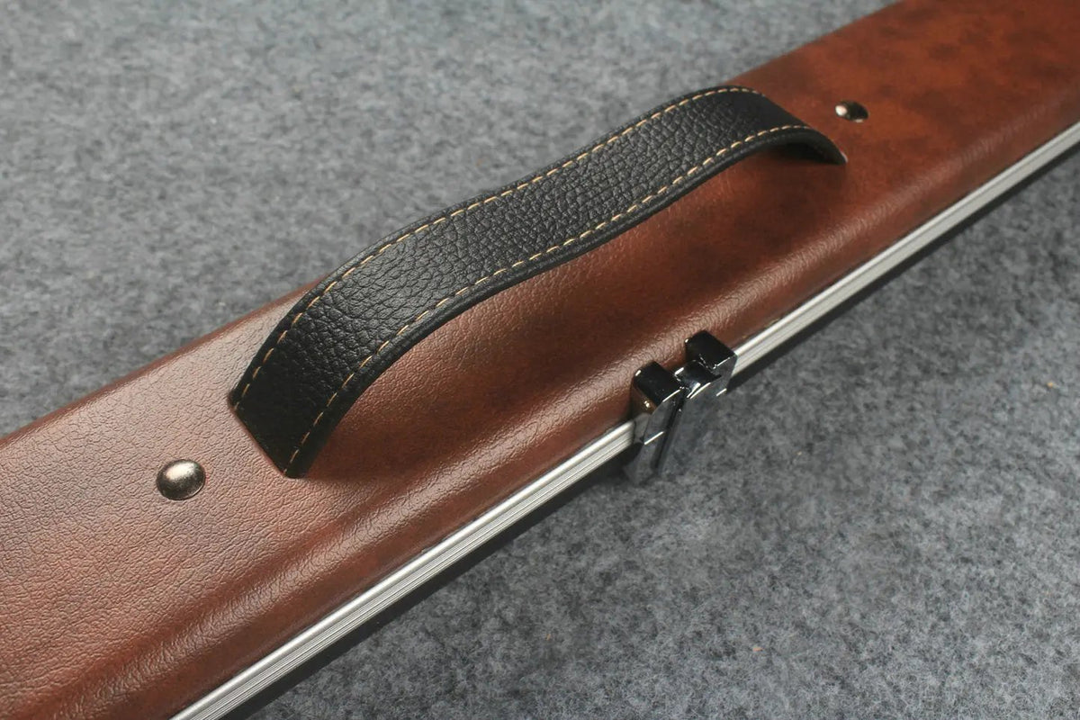 3/4 leather case aluminium construction with 2 slots ~halo style WOODS CUES