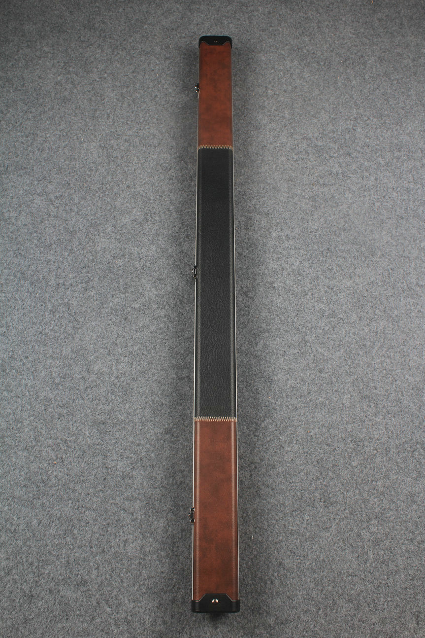 3/4 leather case aluminium construction with 2 slots ~halo style