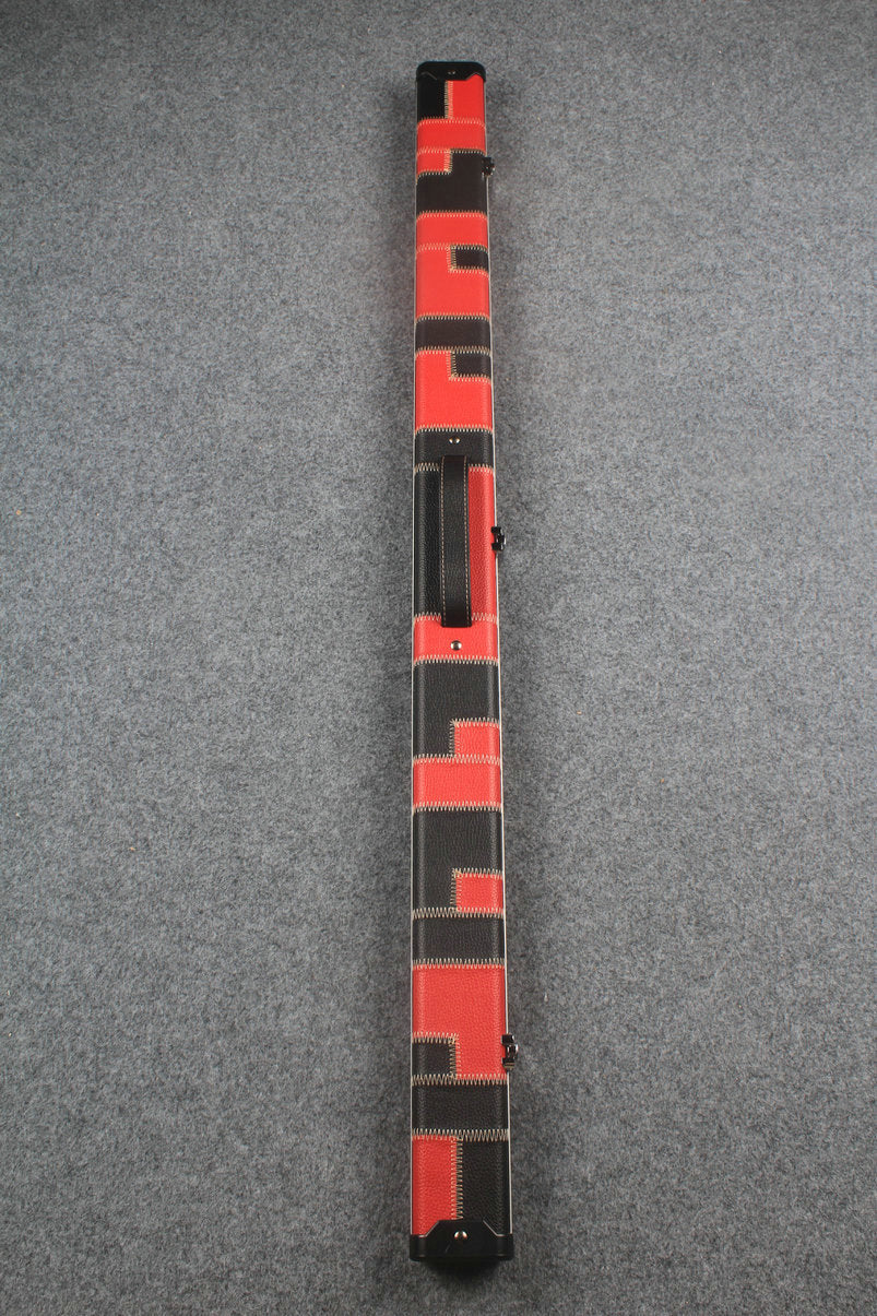 3/4 leather case aluminium construction with 2 slots ~halo style