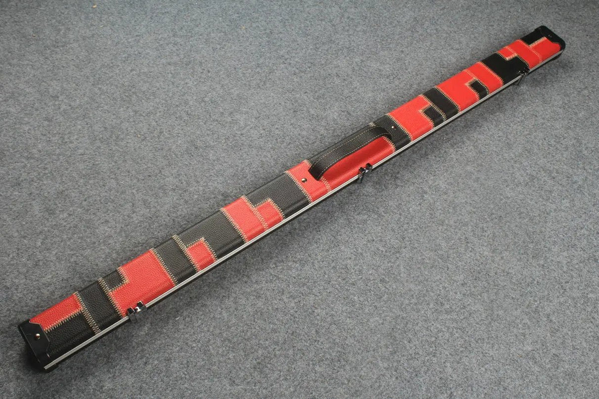 3/4 leather case aluminium construction with 2 slots ~halo style WOODS CUES