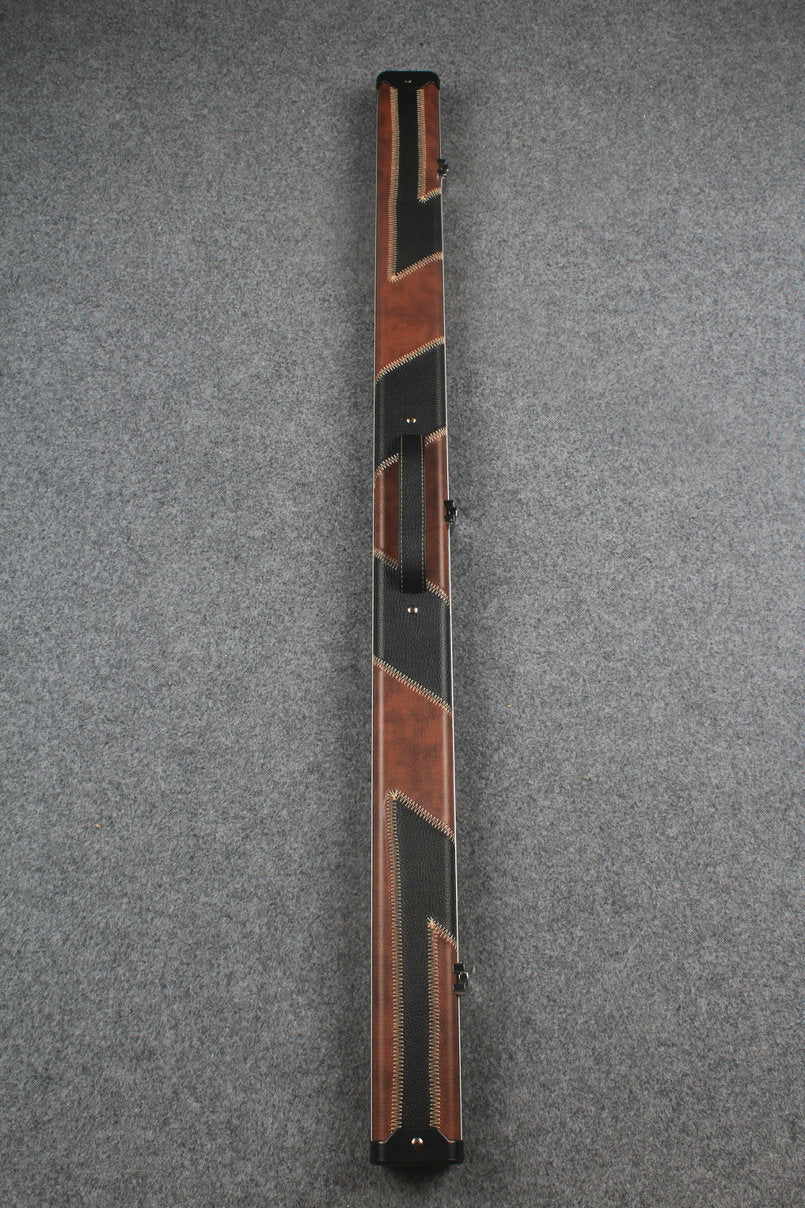 3/4 leather case aluminium construction with 2 slots ~halo style