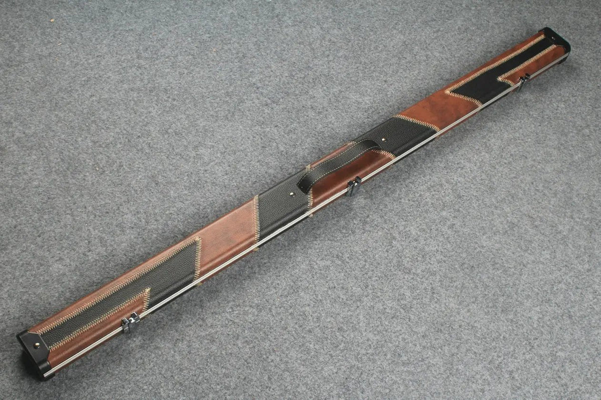 3/4 leather case aluminium construction with 2 slots ~halo style WOODS CUES
