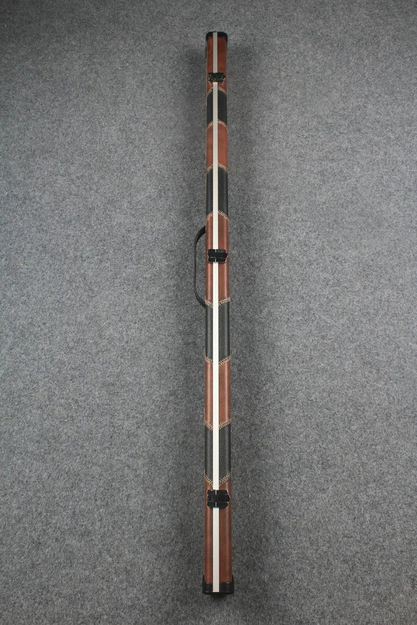 3/4 leather case aluminium construction with 2 slots ~halo style WOODS CUES