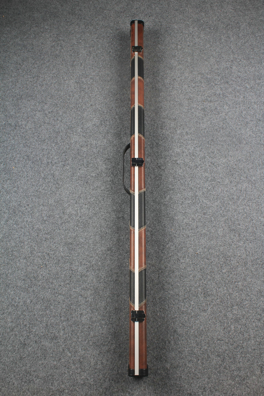 3/4 leather case aluminium construction with 2 slots ~halo style