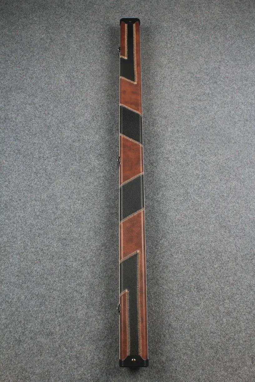 3/4 leather case aluminium construction with 2 slots ~halo style WOODS CUES