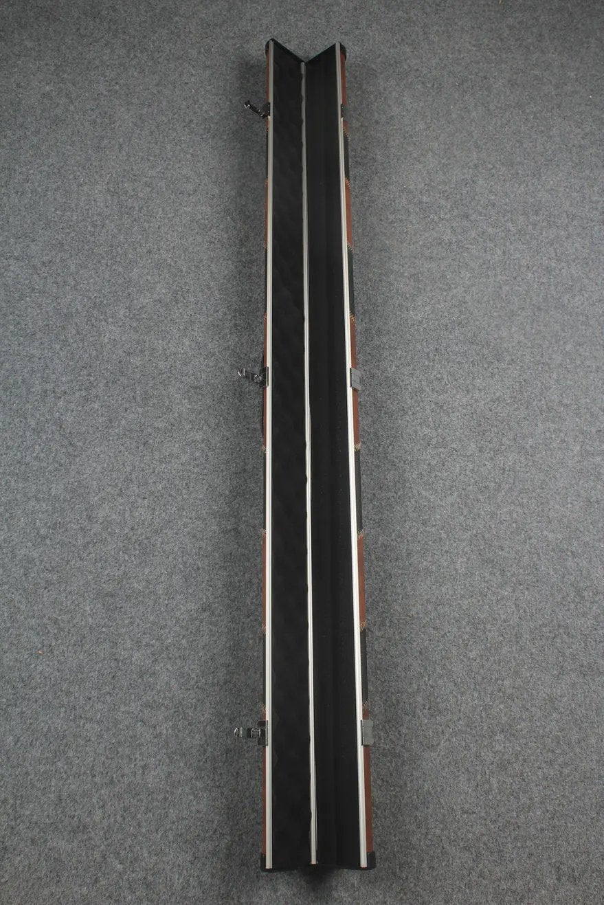 3/4 leather case aluminium construction with 2 slots ~halo style WOODS CUES