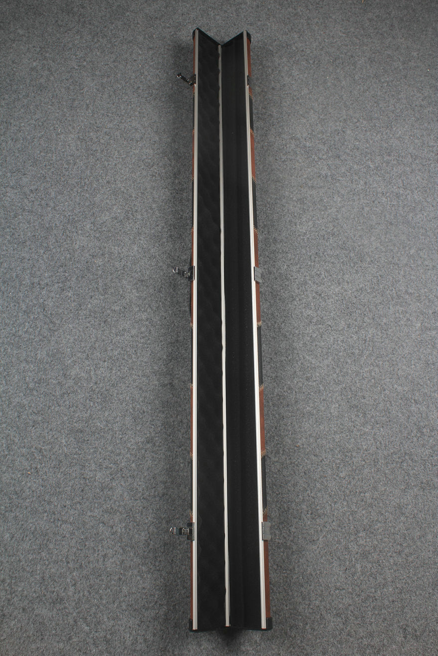 3/4 leather case aluminium construction with 2 slots ~halo style