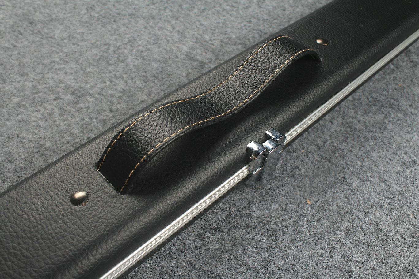 3/4 leather case aluminium construction with 2 slots ~halo style