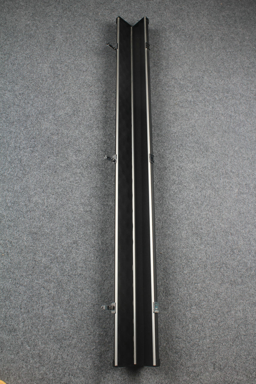 3/4 leather case aluminium construction with 2 slots ~halo style