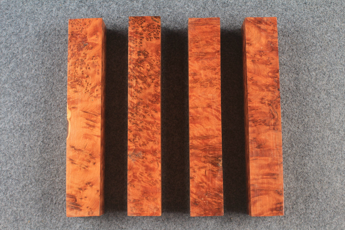 thuya burl square pool cues butt turning blanks WOODS CUES