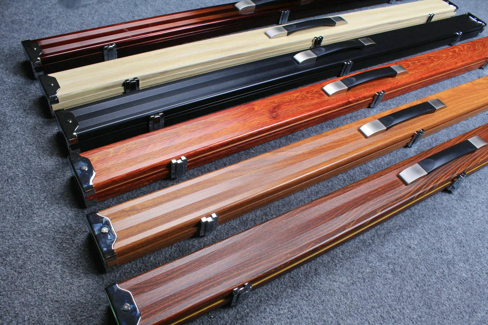 deluxe 3/4 aluminium cue case with 2 slots