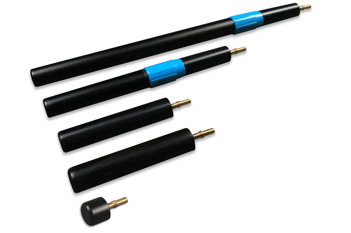 ton praram iii cues telescopic extension, mini butt - various length WOODS CUES