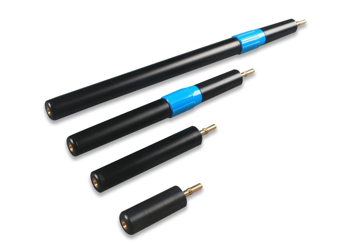 ton praram iii cues telescopic extension, mini butt connecter - various length