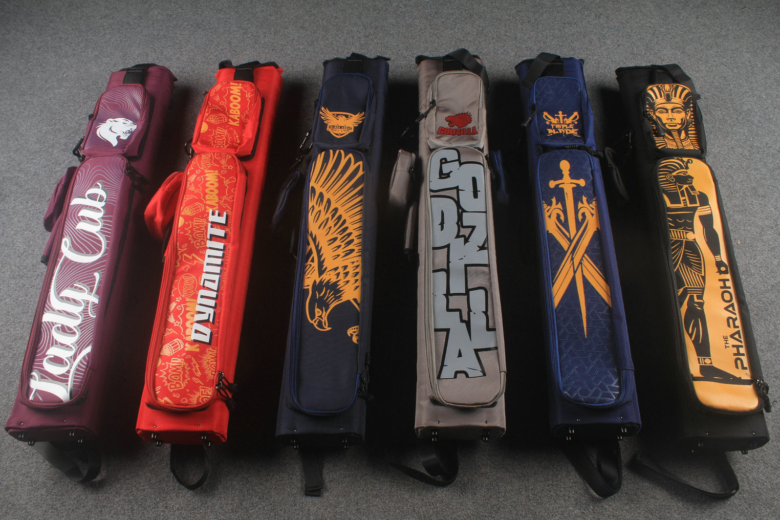 Two Piece Cue Case Backpack — 6 New Designs WOODS CUES